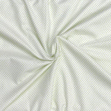 Pound A Metre 3 Metres High Quality Brushed Cotton - 45" Wide (Green Dots)