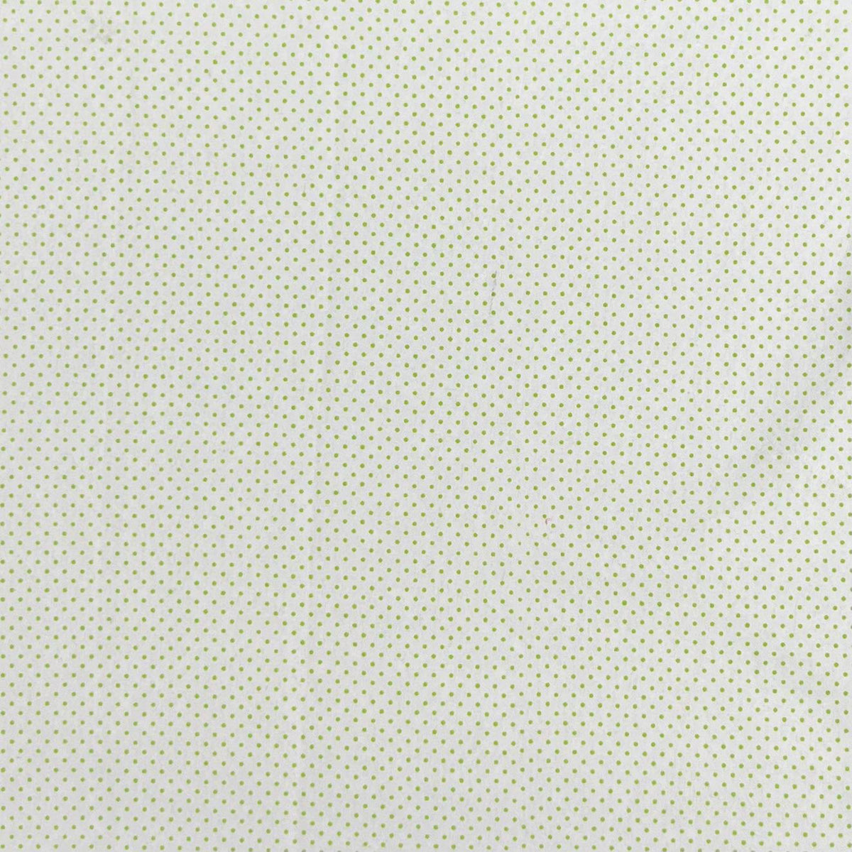 Pound A Metre 3 Metres High Quality Brushed Cotton - 45" Wide (Green Dots)