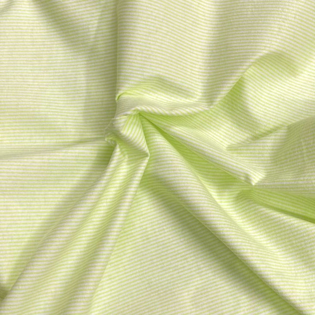 Pound A Metre 3 Metres High Quality Brushed Cotton - 45" Wide (Green Stripes)