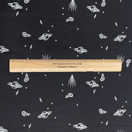 Pound A Metre 3 Metres 3 Metres High Quality Brushed Cotton - 45" Wide (Space)