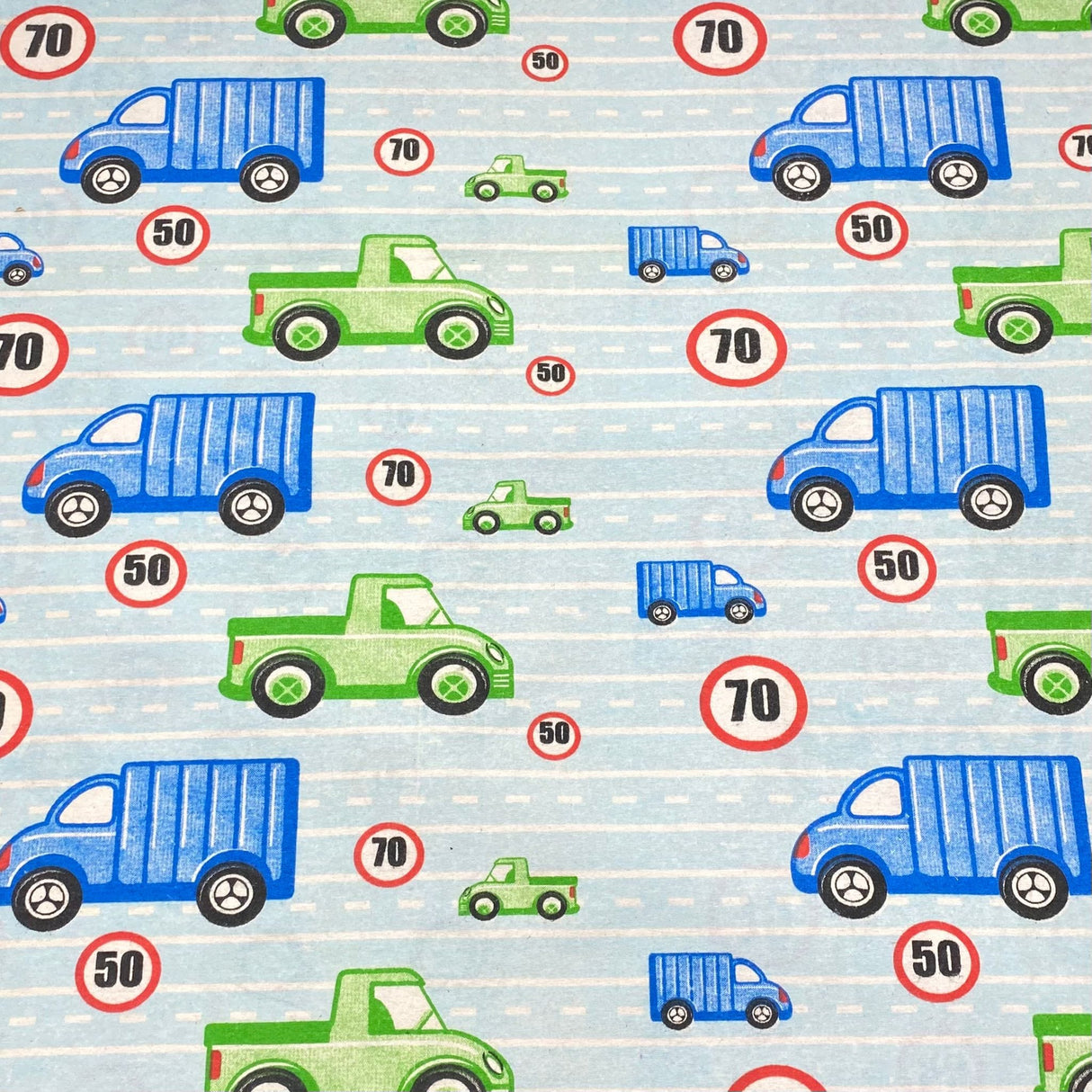 Pound A Metre 3 Metres 3 Metres High Quality Brushed Cotton - 45" Wide (Work Cars)