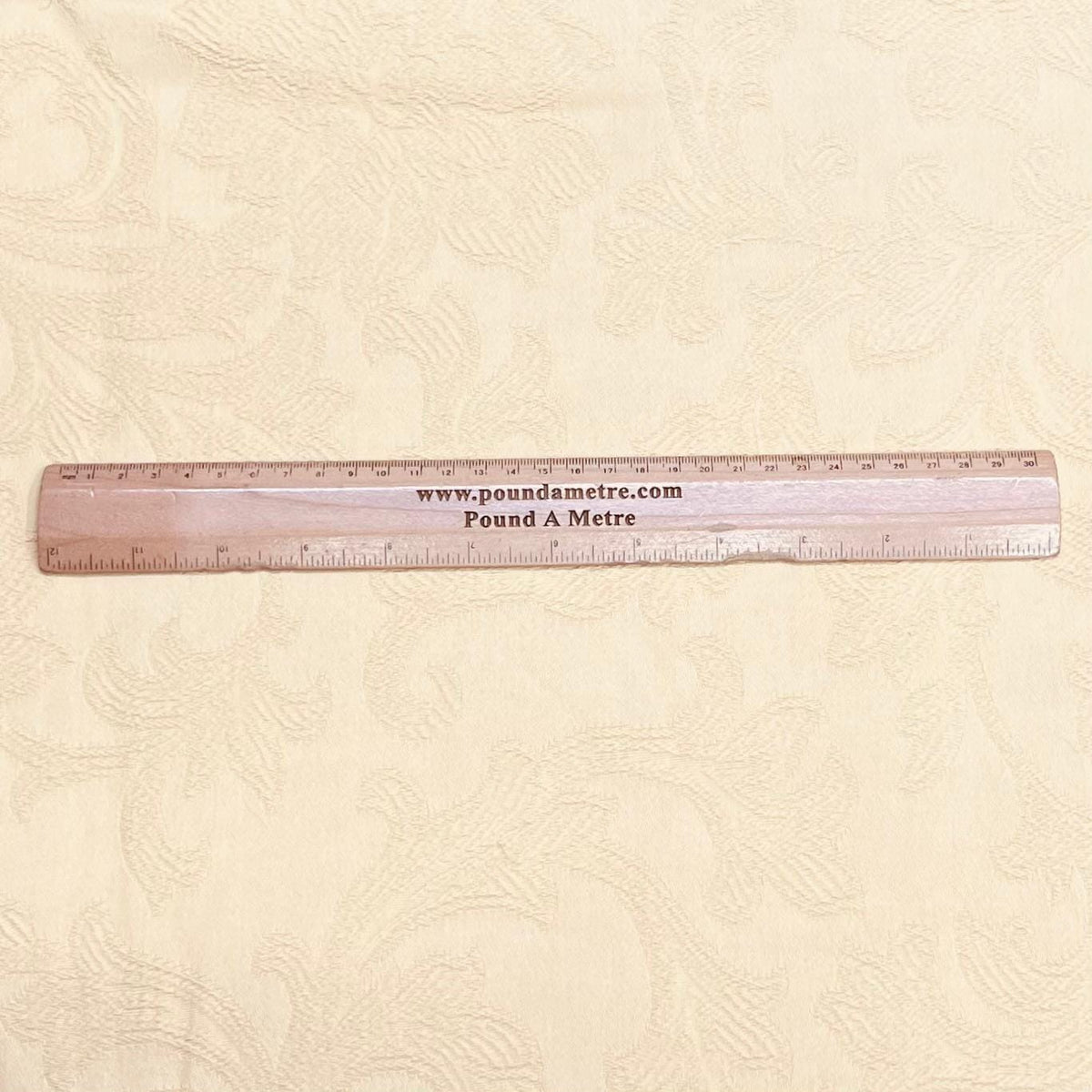 Pound A Metre 3 Metres Jacquard Fabric – 55" Wide (Cream)