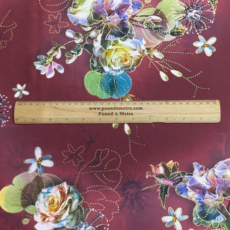 Pound A Metre 3 Metres 3 Metres Japanese Gold Foil Kimono Satin- 55" Wide (Sale 100)