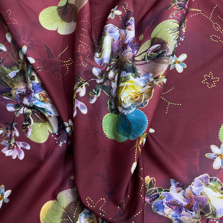 Pound A Metre 3 Metres 3 Metres Japanese Gold Foil Kimono Satin- 55" Wide (Sale 100)