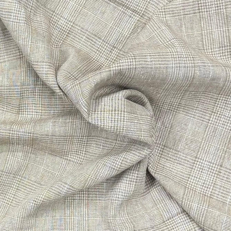 Pound A Metre 3 Metres Linen Look Fabric - 55" Wide - (Check)