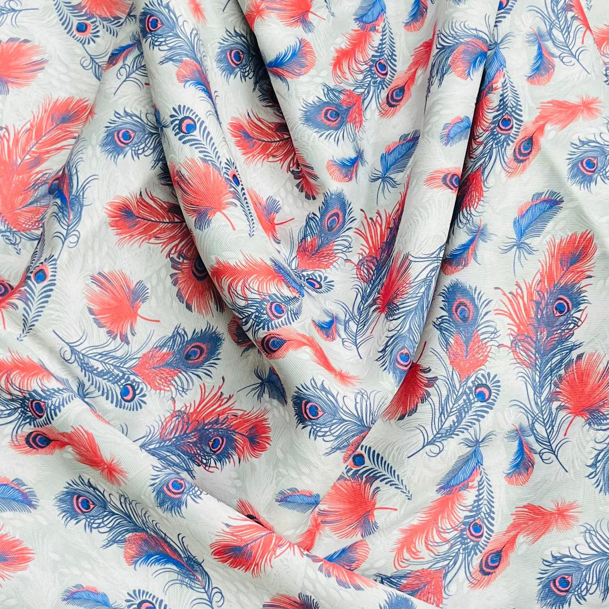 Pound A Metre 3 Metres Luxurious Blackout Fabric- 55" (Feathers)