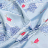 Pound A Metre 3 Metres Luxurious Blackout Fabric- 55" (Fish)