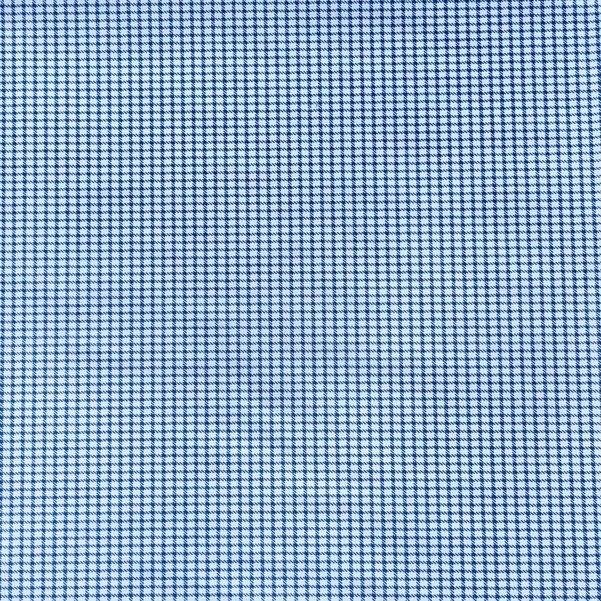 Pound A Metre 3 Metres, Luxurious Cotton Feel Fabric 55” Wide (Blue Check)