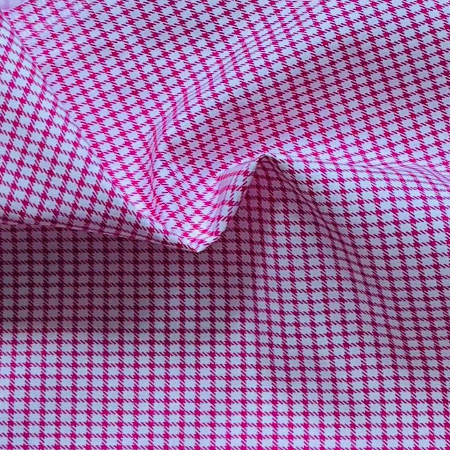 Pound A Metre 3 Metres, Luxurious Cotton Feel Fabric 55” Wide (Pink Check)