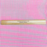 Pound A Metre 3 Metres, Luxurious Cotton Feel Fabric 55” Wide (Pink Check)