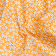 Pound A Metre 3 Metres – Luxurious Cotton Poplin – 63” Wide Fabric (Orange Floral)