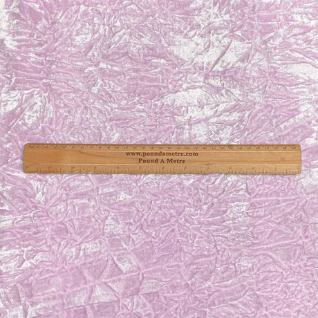 Pound A Metre 3 Metres Luxurious Crushed Spandex Velvet 55" Wide (Baby Pink)