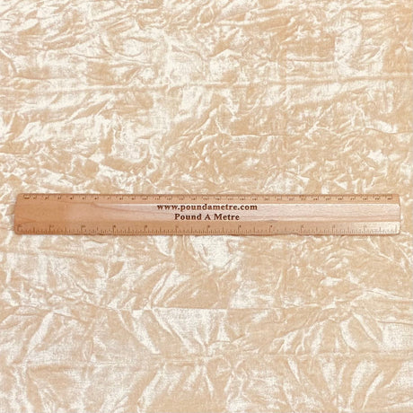 Pound A Metre 3 Metres Luxurious Crushed Spandex Velvet 55" Wide (Beige) (EOL)