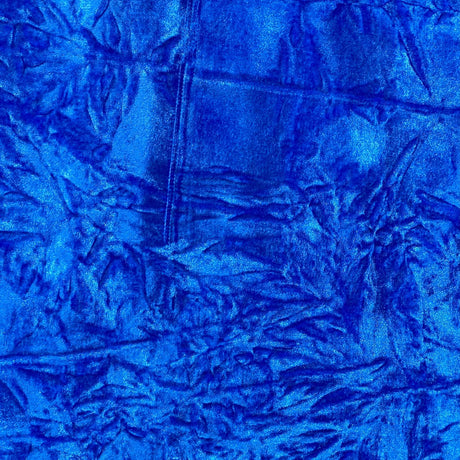 Pound A Metre 3 Metres Luxurious Crushed Spandex Velvet 55" Wide (Blue)