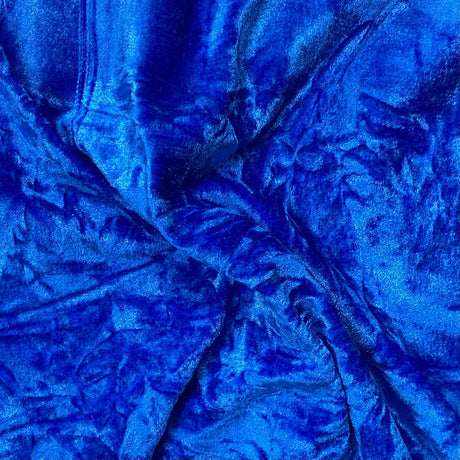 Pound A Metre 3 Metres Luxurious Crushed Spandex Velvet 55" Wide (Blue)