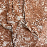 Pound A Metre 3 Metres Luxurious Crushed Spandex Velvet 55" Wide (Brown)