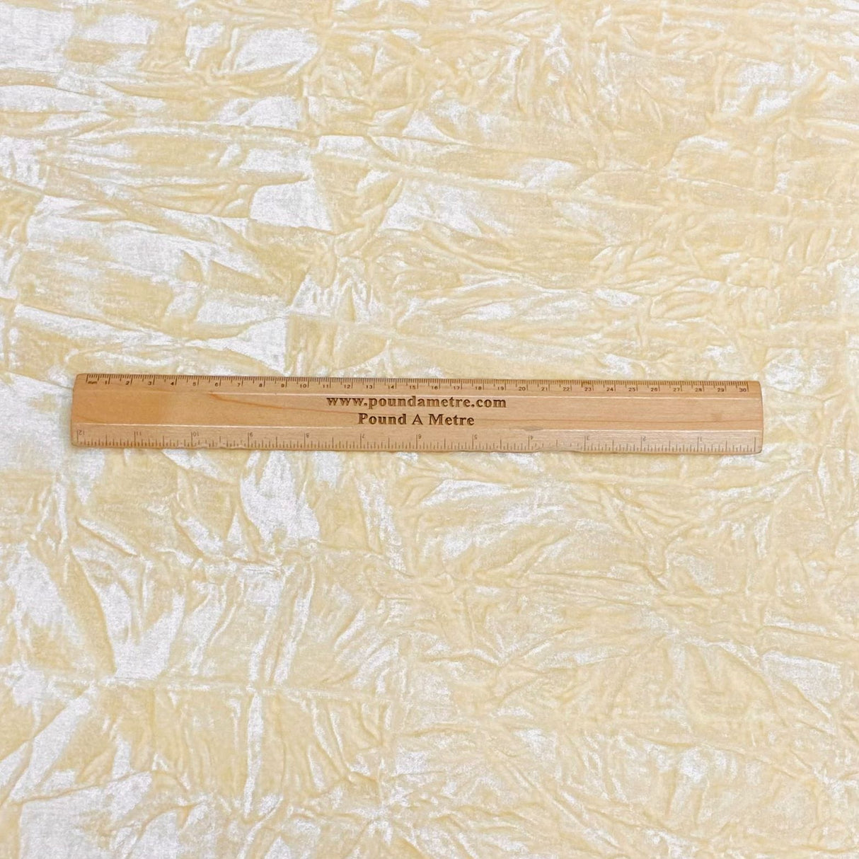 Pound A Metre 3 Metres Luxurious Crushed Spandex Velvet 55" Wide (Cream)