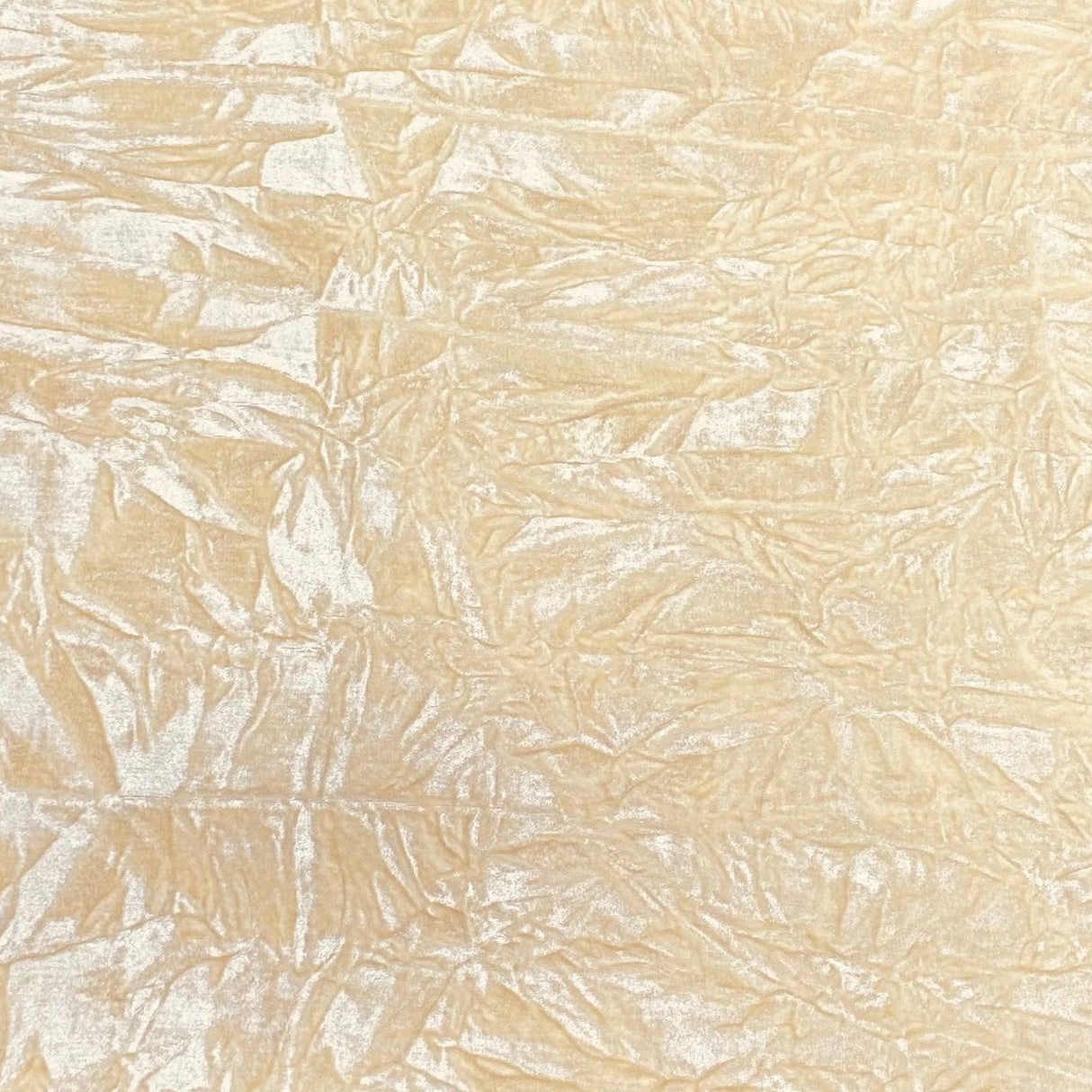 Pound A Metre 3 Metres Luxurious Crushed Spandex Velvet 55" Wide (Cream)
