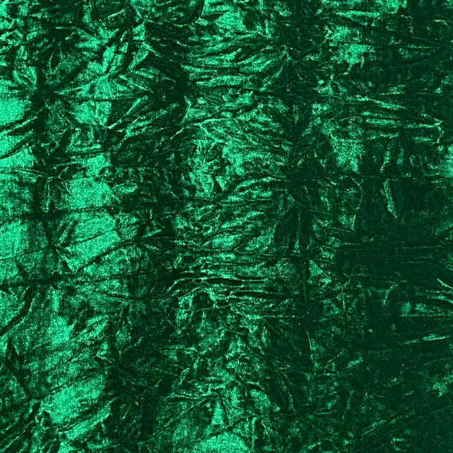 Pound A Metre 3 Metres Luxurious Crushed Spandex Velvet 55" Wide (Dark Green)