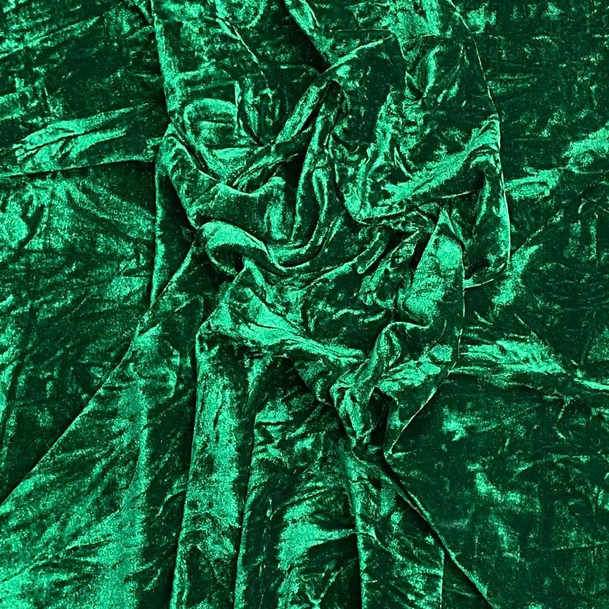 Pound A Metre 3 Metres Luxurious Crushed Spandex Velvet 55" Wide (Dark Green)