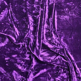 Pound A Metre 3 Metres Luxurious Crushed Spandex Velvet 55" Wide (Deep Purple)