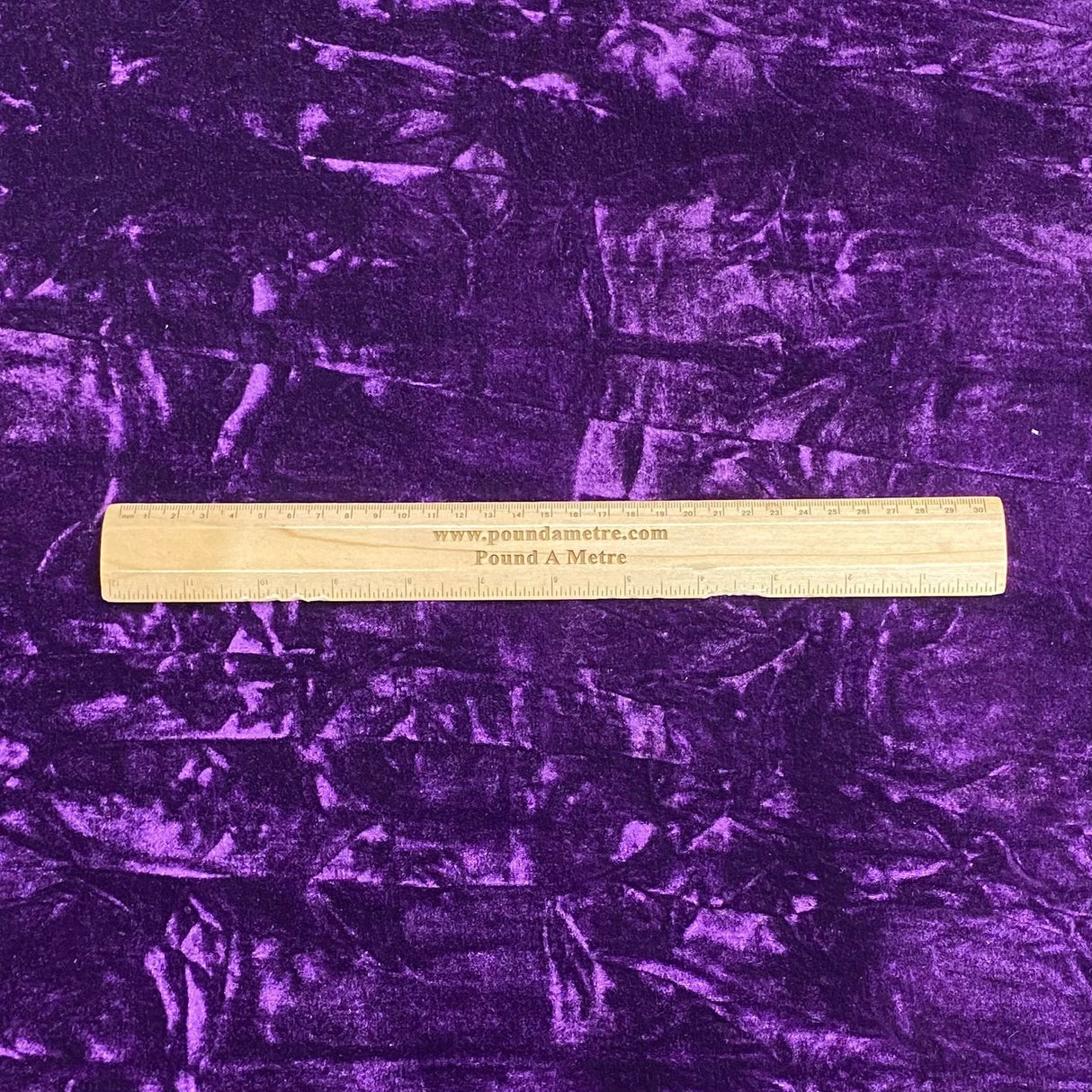 Pound A Metre 3 Metres Luxurious Crushed Spandex Velvet 55" Wide (Deep Purple)