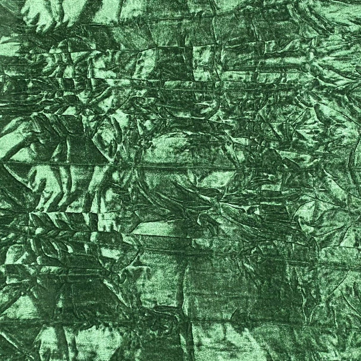 Pound A Metre 3 Metres Luxurious Crushed Spandex Velvet 55" Wide (Green)