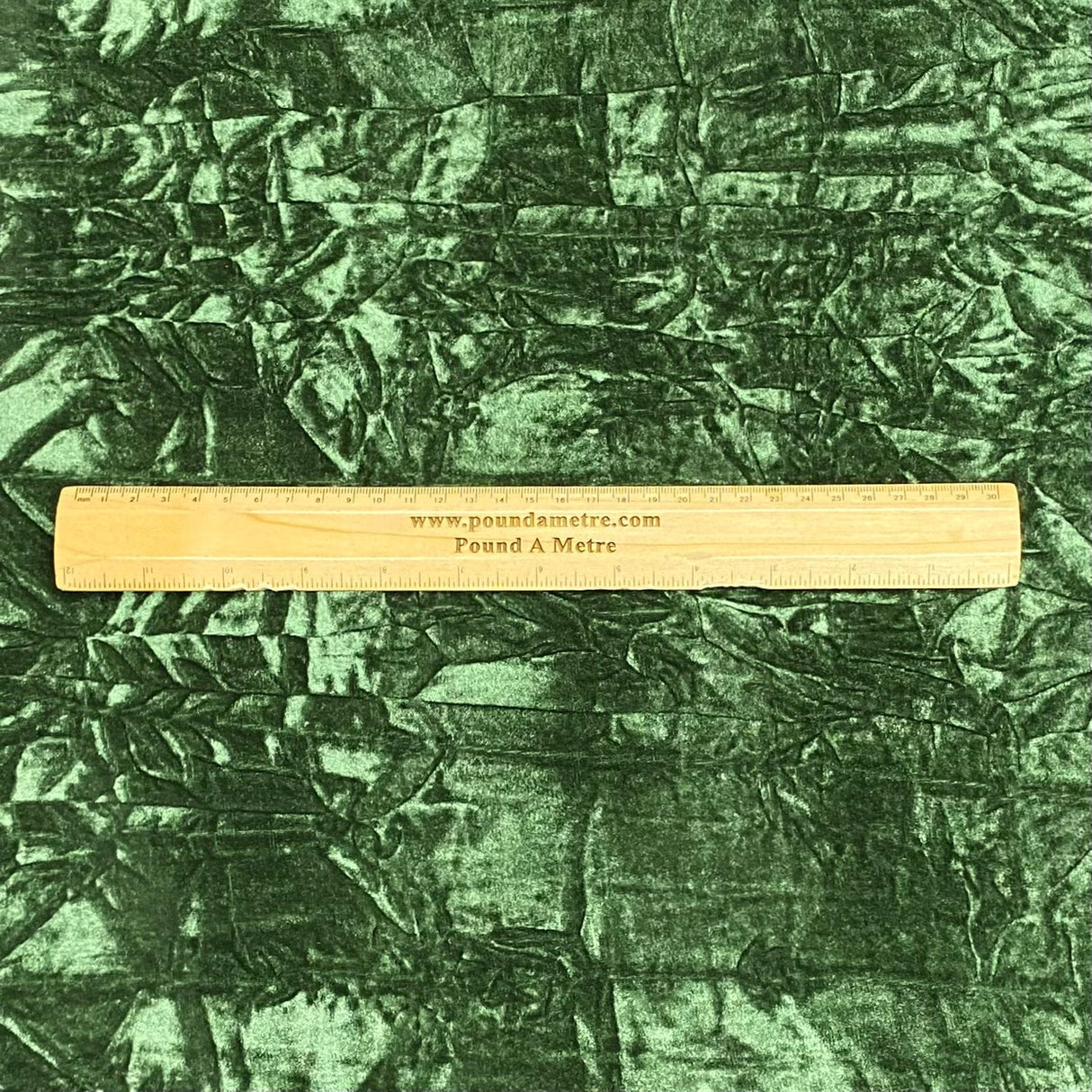 Pound A Metre 3 Metres Luxurious Crushed Spandex Velvet 55" Wide (Green)