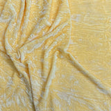 Pound A Metre 3 Metres Luxurious Crushed Spandex Velvet 55" Wide (Lemon)