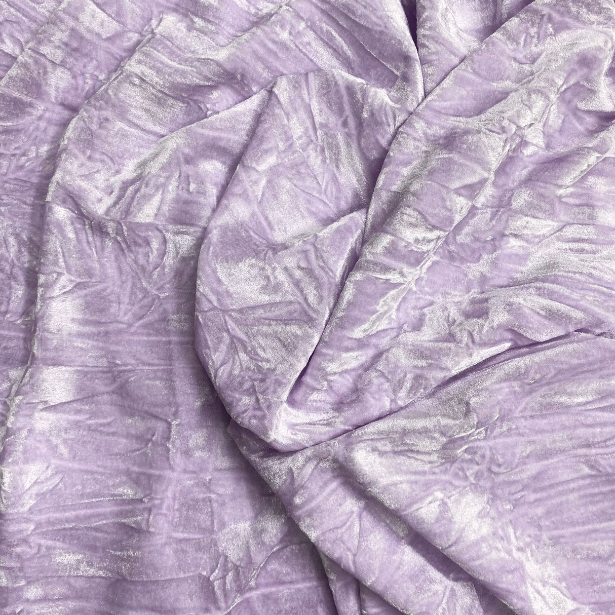 Pound A Metre 3 Metres Luxurious Crushed Spandex Velvet 55" Wide (Light Lilac)