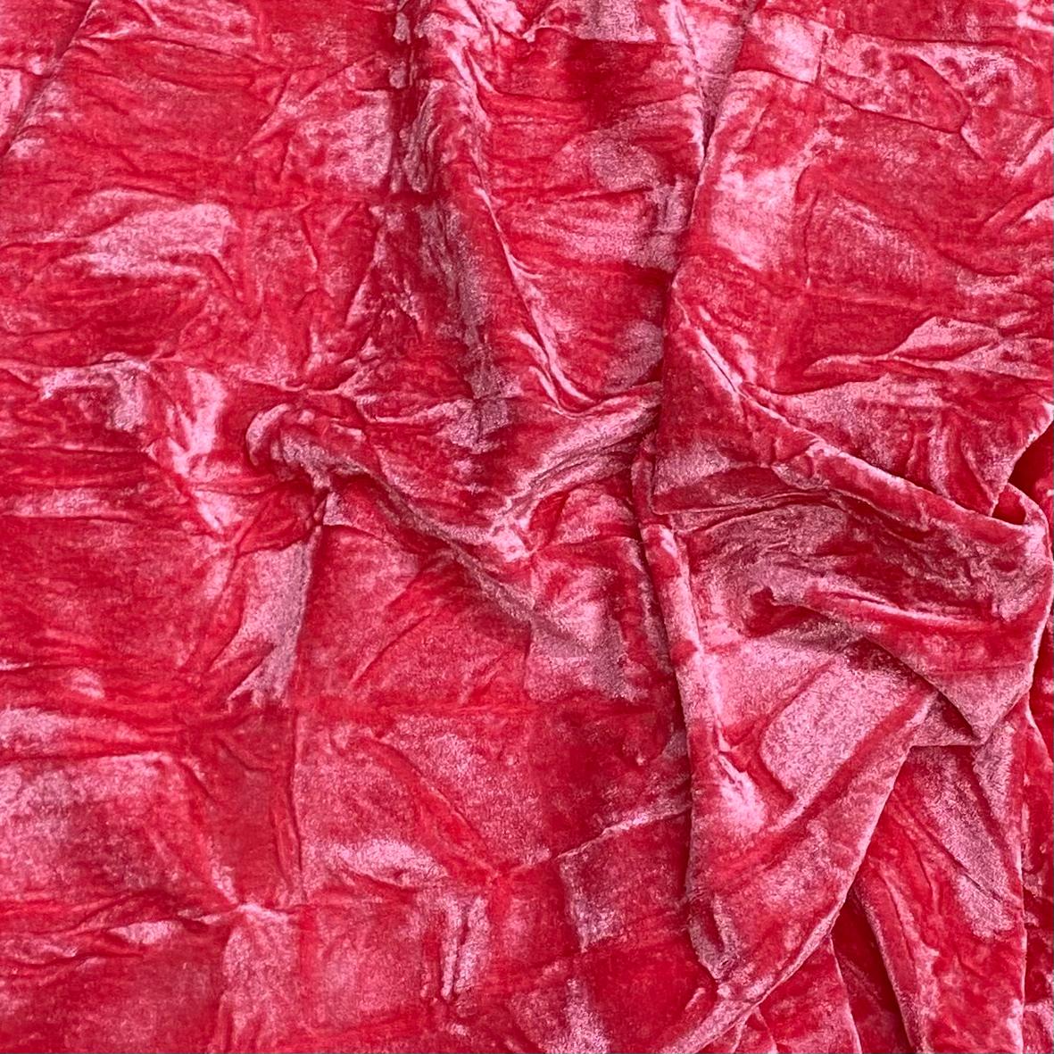 Pound A Metre 3 Metres Luxurious Crushed Spandex Velvet 55" Wide (Pink)