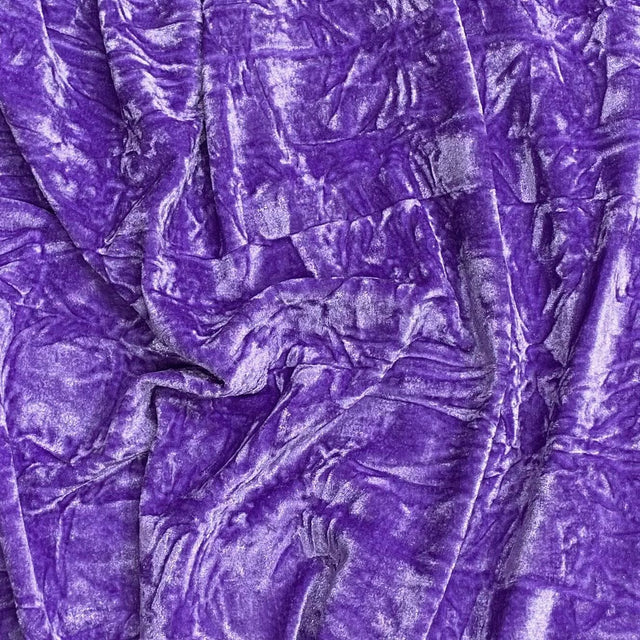 Pound A Metre 3 Metres Luxurious Crushed Spandex Velvet 55" Wide (Purple)