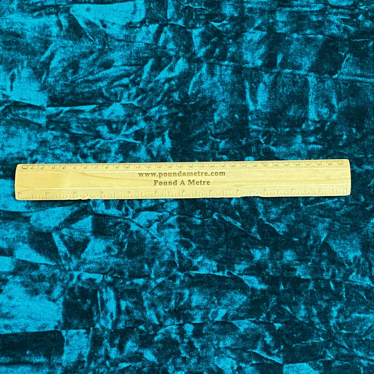 Pound A Metre 3 Metres Luxurious Crushed Spandex Velvet 55" Wide (Teal)