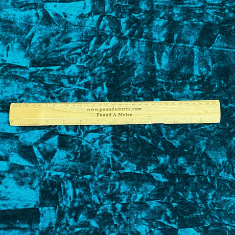 Pound A Metre 3 Metres Luxurious Crushed Spandex Velvet 55" Wide (Teal)