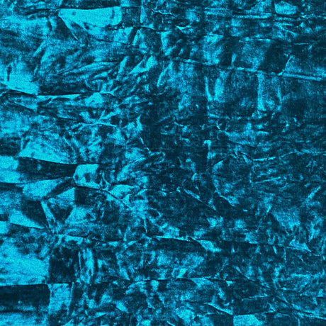 Pound A Metre 3 Metres Luxurious Crushed Spandex Velvet 55" Wide (Teal)