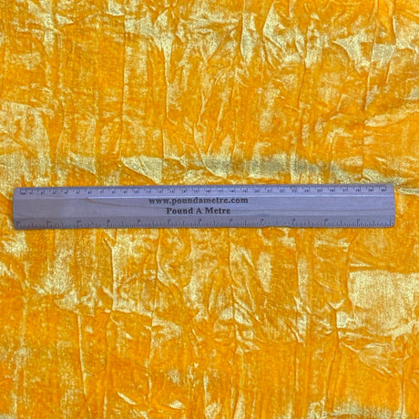 Pound A Metre 3 Metres Luxurious Crushed Spandex Velvet 55" Wide (Yellow)