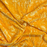 Pound A Metre 3 Metres Luxurious Crushed Spandex Velvet 55" Wide (Yellow)