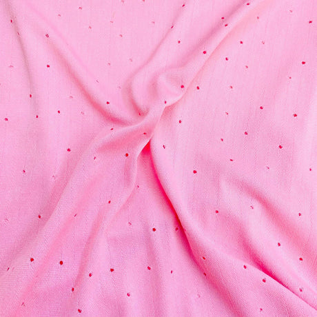 Pound A Metre 3 Metres 3 Metres Luxurious Cut-Out Jersey 55” Wide (Pink) (EOL)