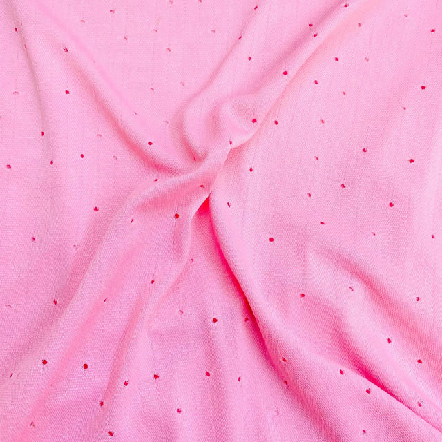 Pound A Metre 3 Metres 3 Metres Luxurious Cut-Out Jersey 55” Wide (Pink) (EOL)