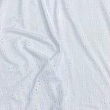 Pound A Metre 3 Metres 3 Metres Luxurious Cut-Out Net Jersey 55” Wide (White)