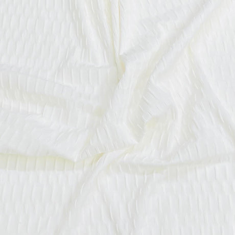 Pound A Metre 3 Metres Luxurious Dobby Jersey 55" Wide (White)