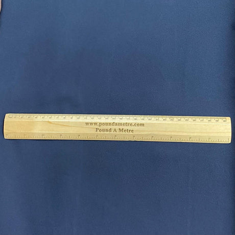 Pound A Metre 3 Metres 3 Metres Luxurious Dressmaking Crepe Satin Finish 45" wide (Navy)