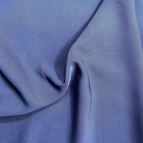 Pound A Metre 3 Metres 3 Metres Luxurious Dressmaking Crepe Satin Finish 45" wide (Navy)