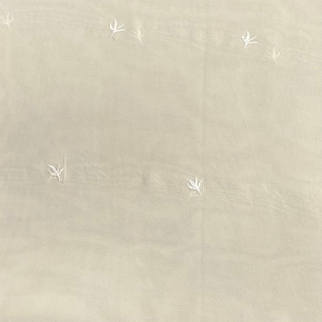 Pound A Metre 3 Metres 3 Metres Luxurious Dressmaking Embroidery  Crepe 45" wide (Sage)