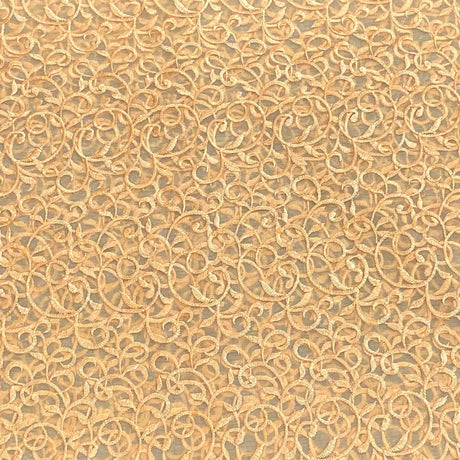 Pound A Metre 3 Metres Luxurious Embroidery Organza - 55 " Wide  (Gold)
