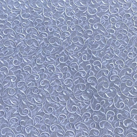 Pound A Metre 3 Metres Luxurious Embroidery Organza - 55 " Wide  (Grey)