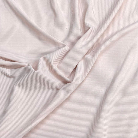 Pound A Metre 3 Metres Luxurious Fine Ribbed Jersey 55” Wide - (Beige)
