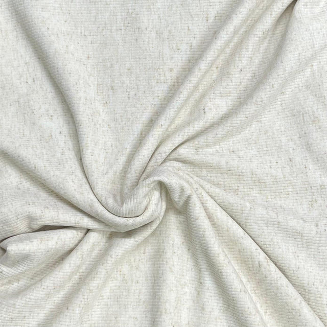 Pound A Metre 3 Metres Luxurious Fine Ribbed Jersey 55” Wide - (Beige)