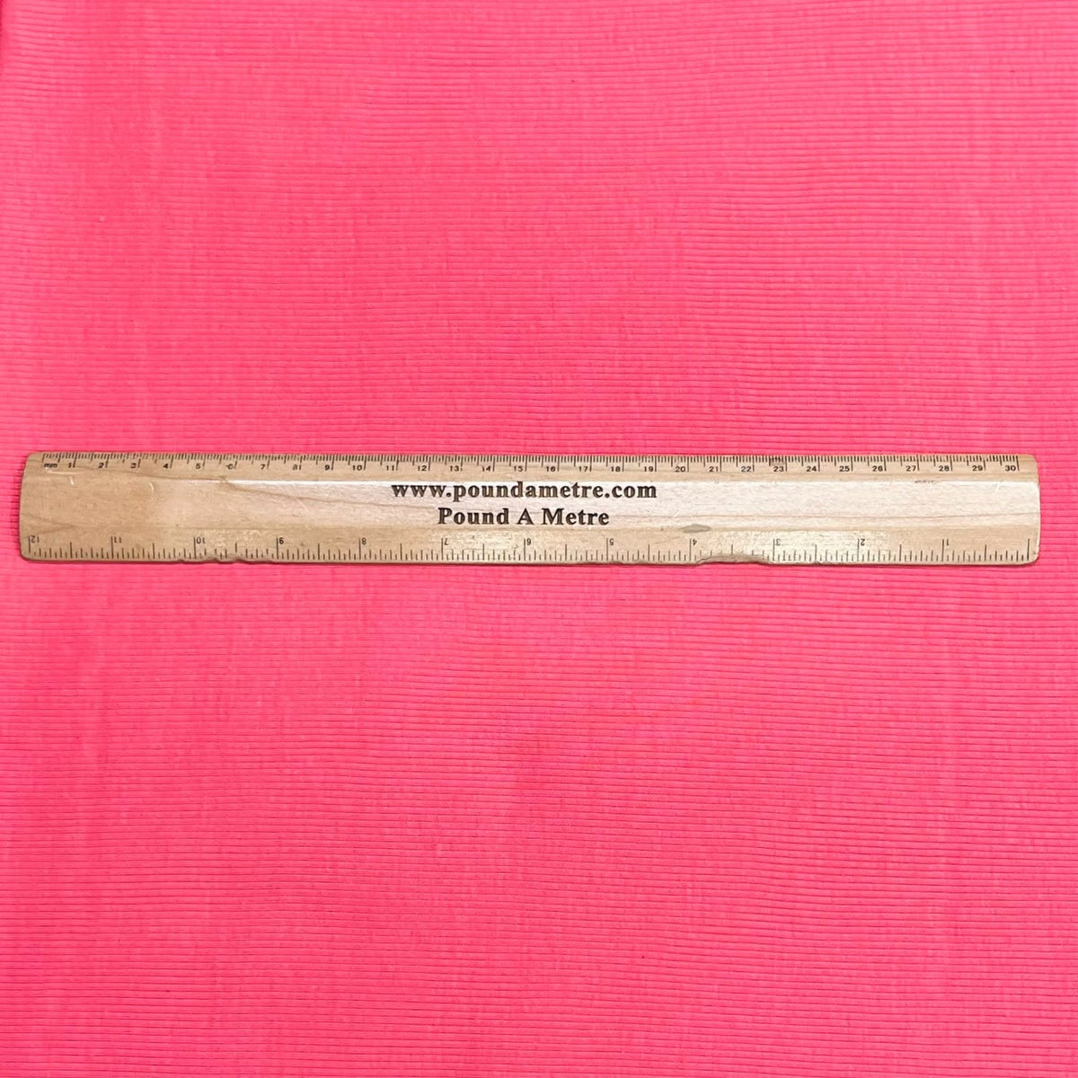 Pound A Metre 3 Metres Luxurious Fine Ribbed Jersey 55” Wide - (Cerise)