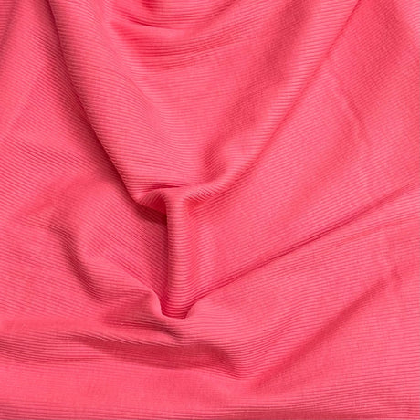 Pound A Metre 3 Metres Luxurious Fine Ribbed Jersey 55” Wide - (Cerise)